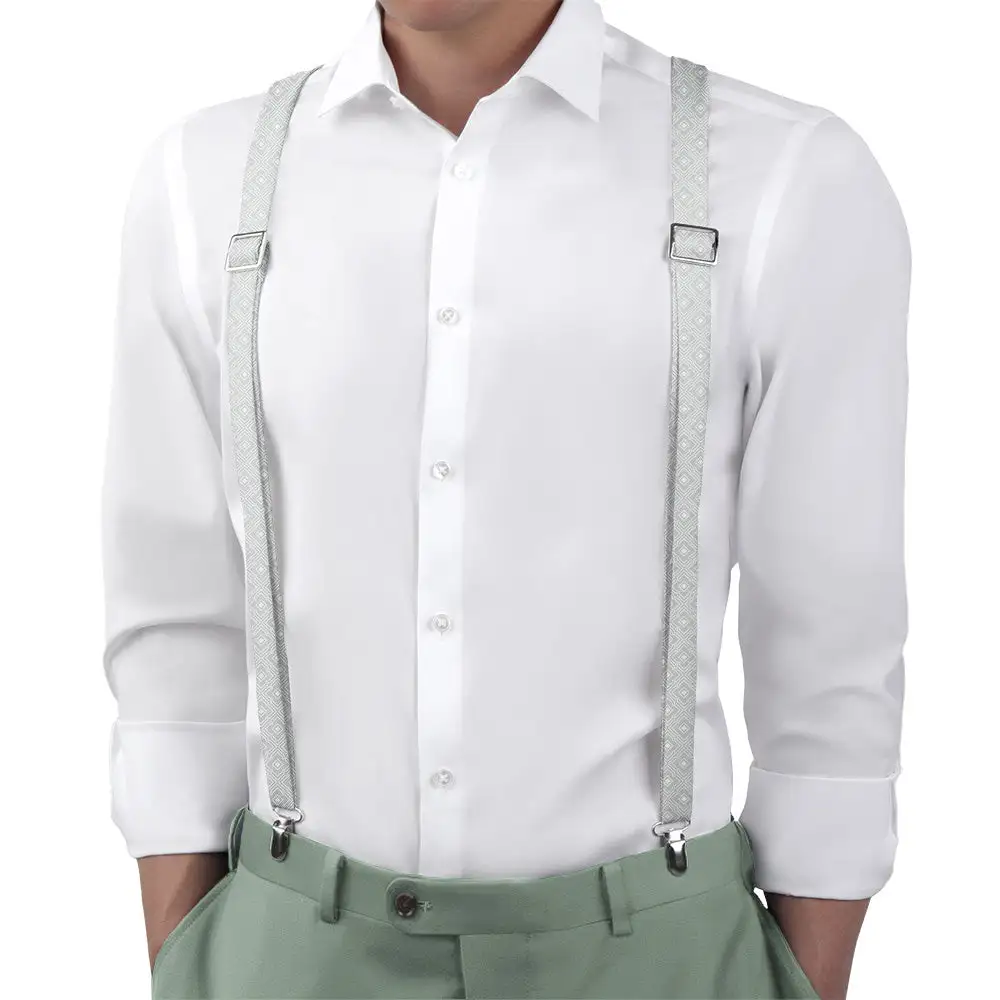 Monroe Geometric Pattern Suspenders