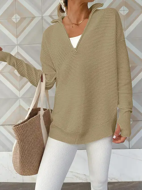 Half Zip Everyday Long Sleeve Top