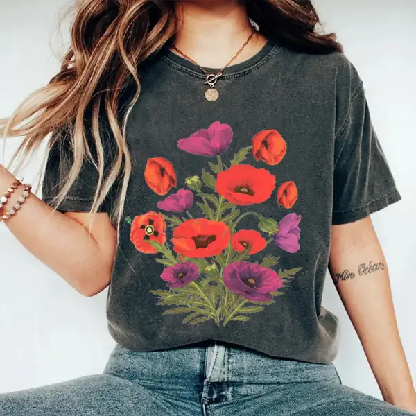 Victorian Flowers Wild Plant T-Shirt