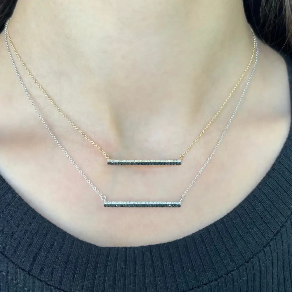 Refined Bar Diamond Necklace
