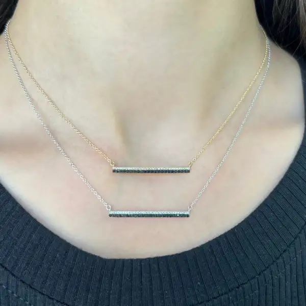 Refined Bar Diamond Necklace