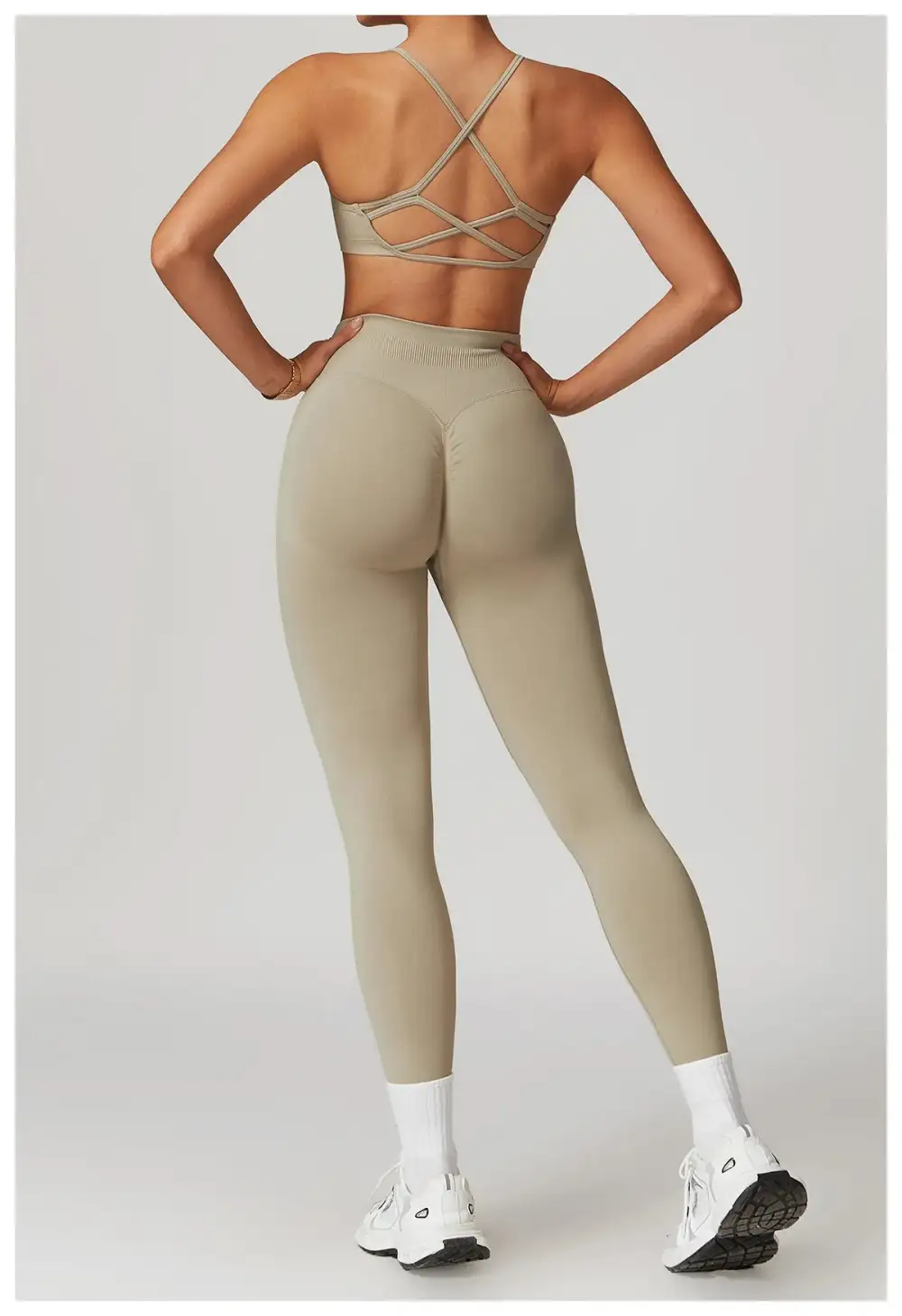 Seamless Yoga Set Gym Workout Fitness Sports Bra Leggings