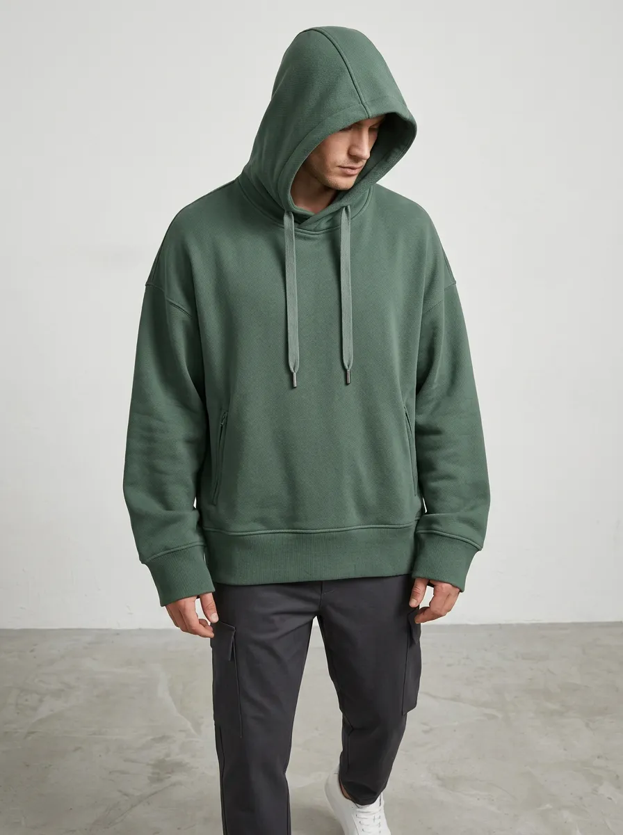 Men's Easy Fit Printed Hoodie