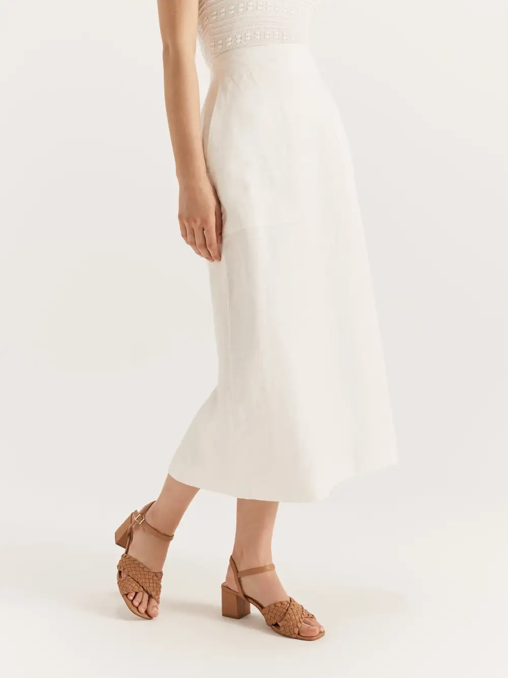 Celine Natural Fabric Skirt