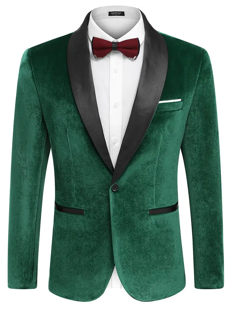 Velvet Tuxedo Blazer Jacket