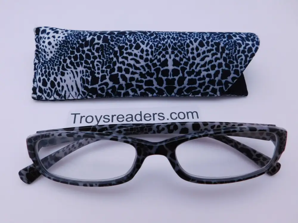 Animal Print Reading Glasses with Matching Case