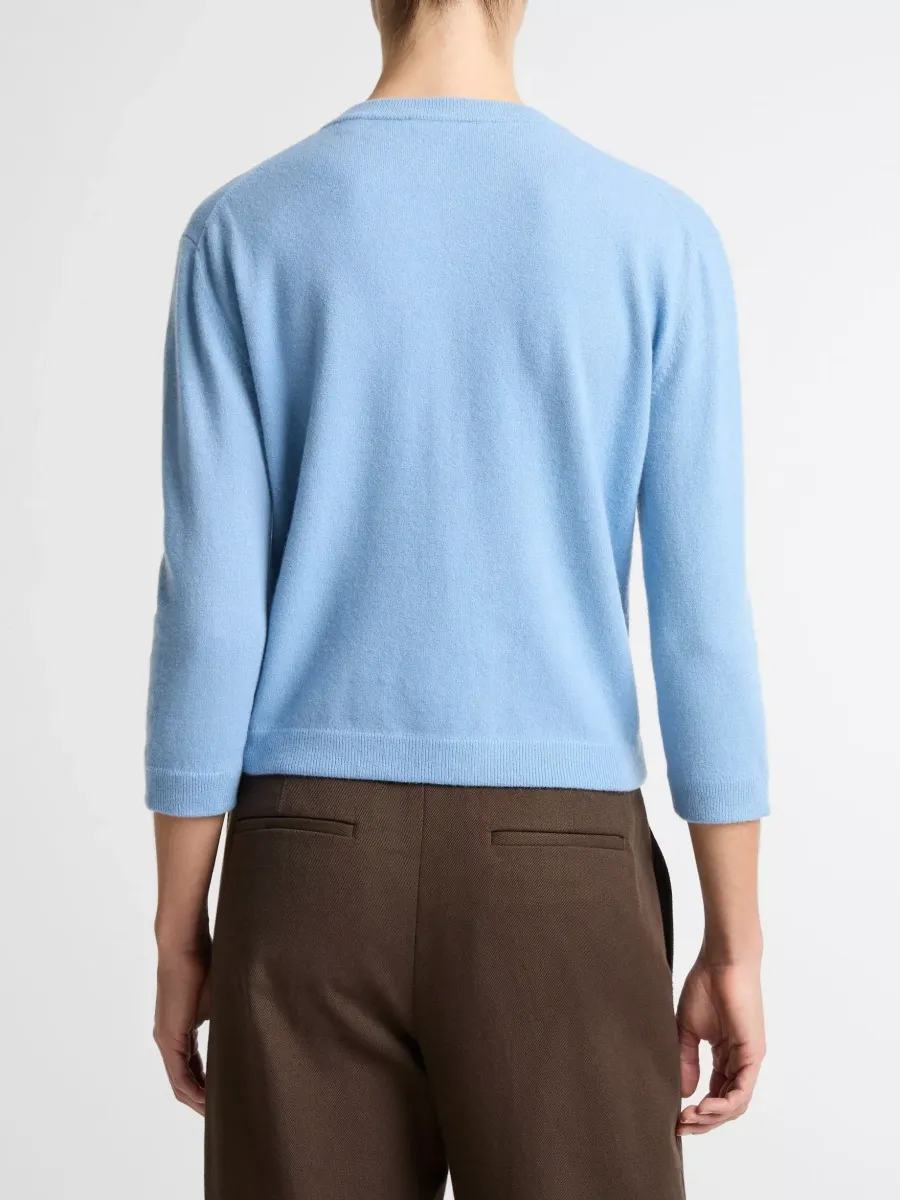 Casual Round Neck Button Cardigan