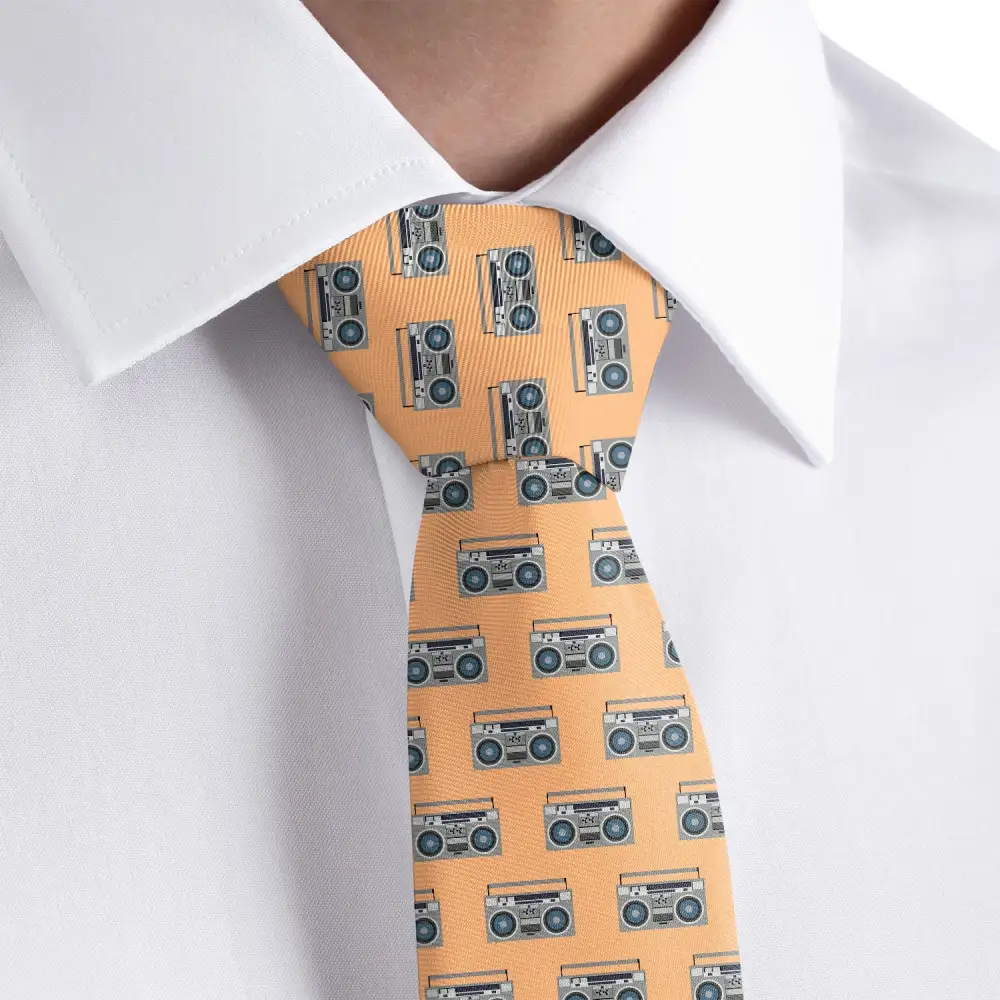 Boombox Pattern Necktie