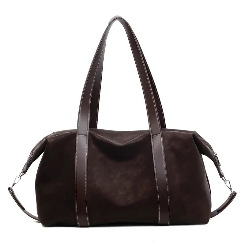 Vintage Aesthetic: Classic Suede Retro-Style Shoulder Bag