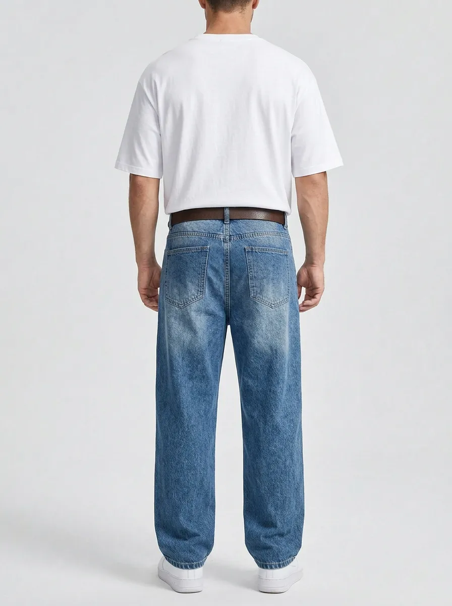 Men's Statement Streetwear Graffiti Jeans