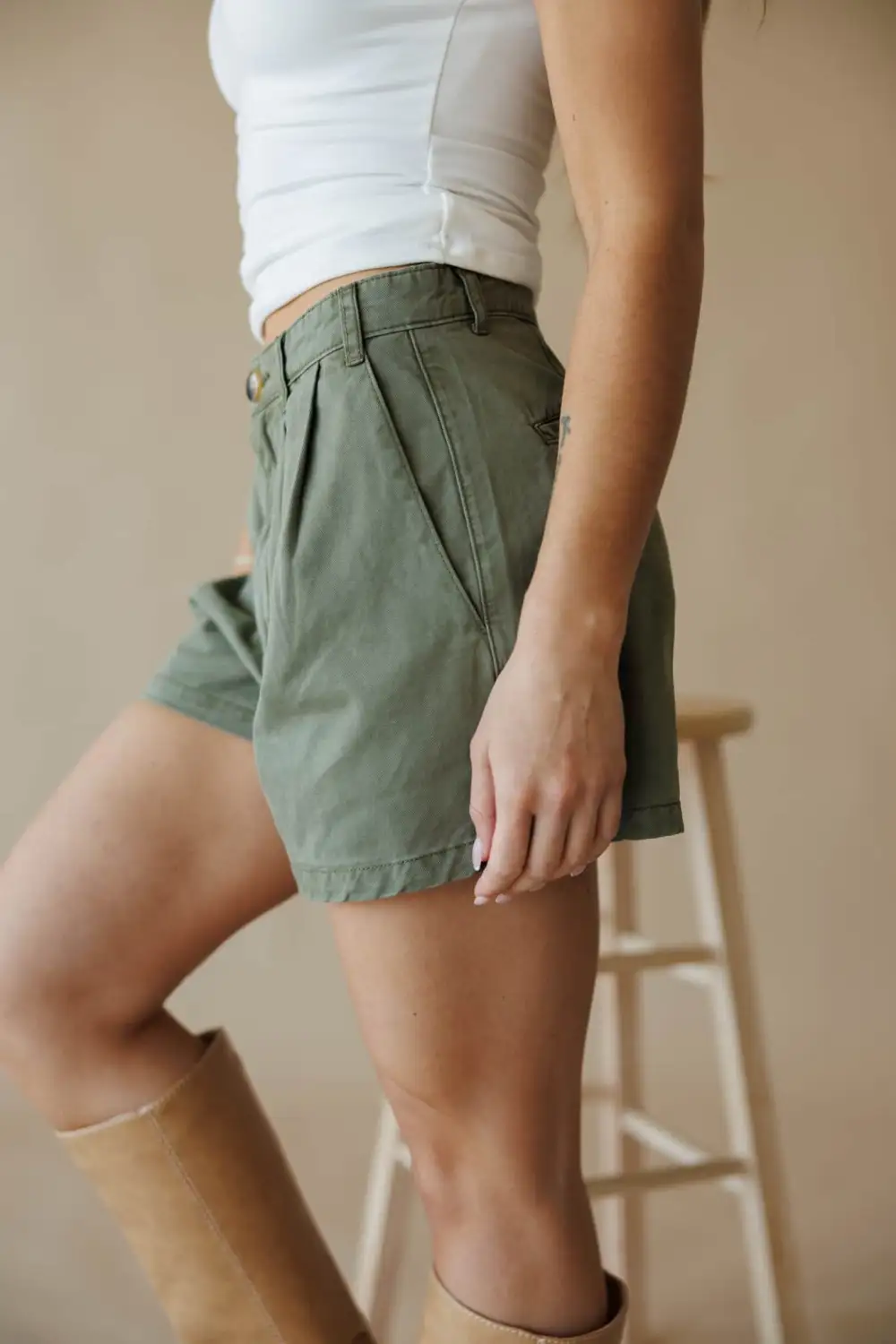 Relaxed Cotton Pocket Casual Shorts