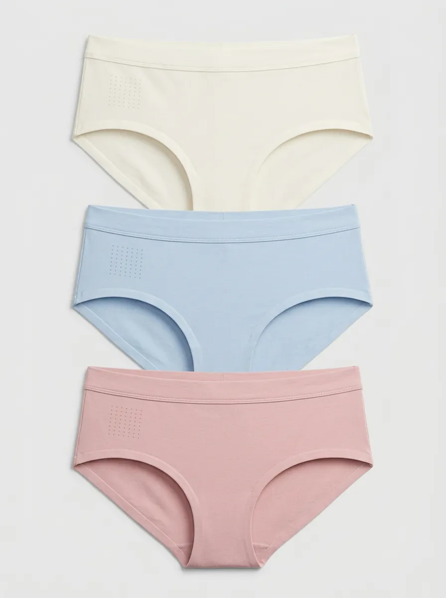 Women's Minimalist Dot Pattern Printed Panties 3-Pack