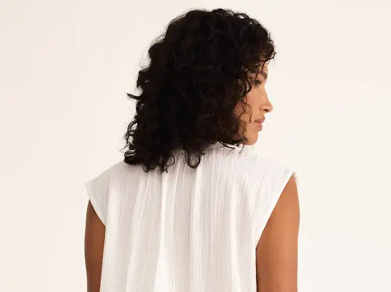 Modern V Neck Airy Top