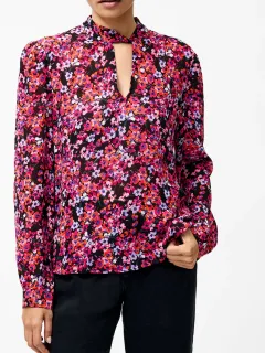 Colorful Art Print Long Sleeve Shirt Top