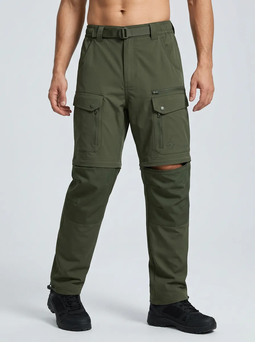 Men's Outdoor Hiking Tactical Detachable Printed Cargo Pants