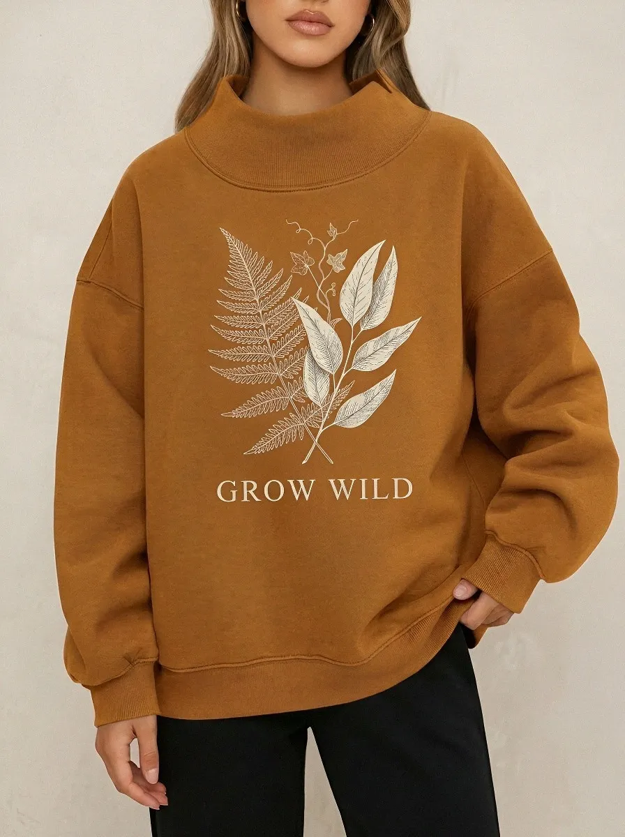 Nature Lover Grow Wild Casual Hoodie Sweatshirt