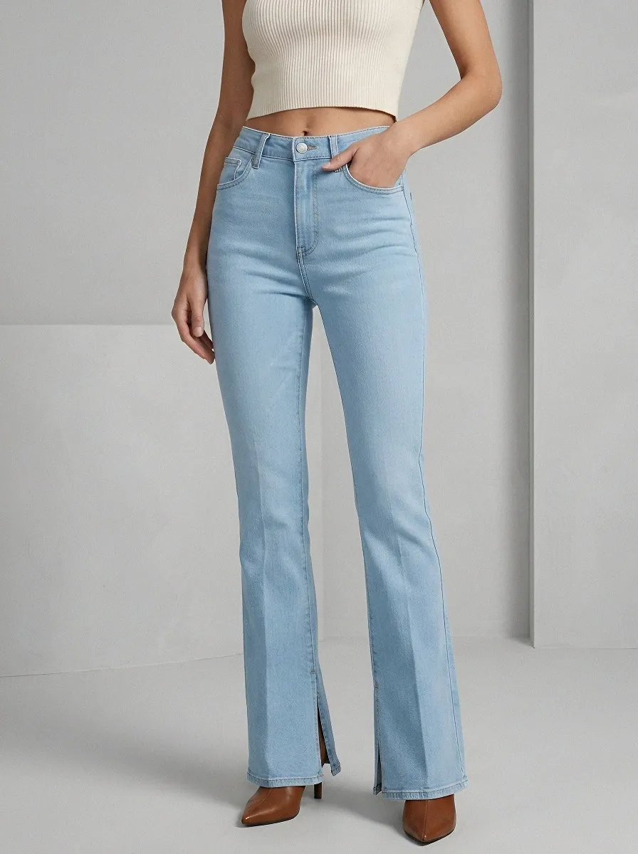 Heritage High-Waist Women's High-Waist Stretch Flare Jeans