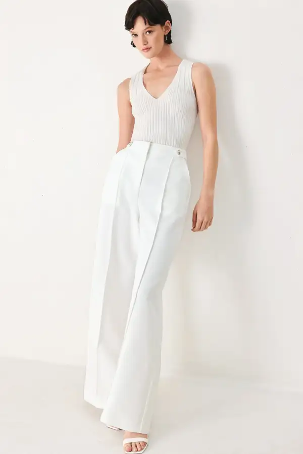 Soft Woven Wide Leg Pants