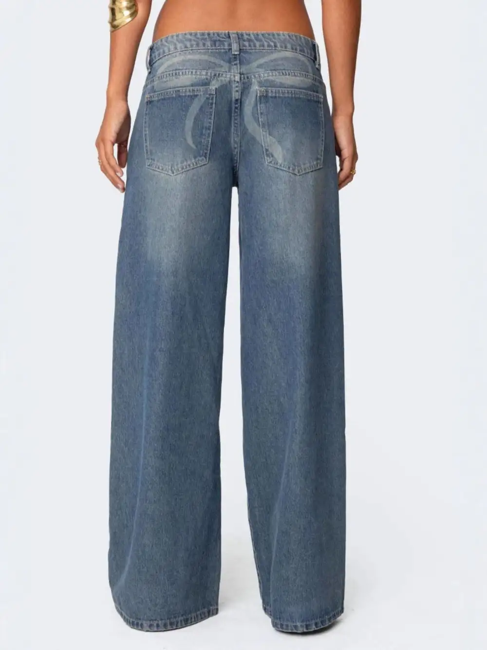 Wide Leg Stretch Cropped Jeans