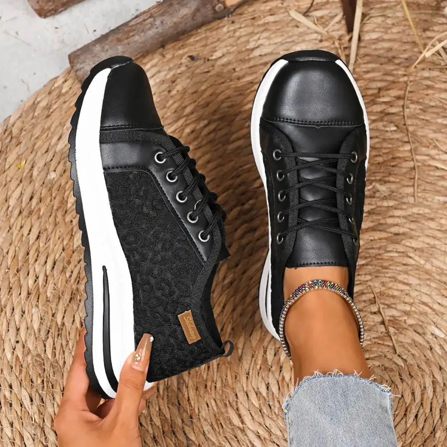 Lace Up Platform Sneakers Shoes