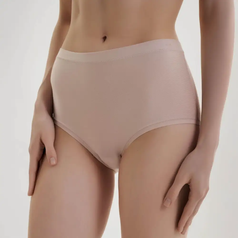 Women's Full Coverage Seamless Laser Cut Cotton Second Skin Soft Fabric Brief Panty