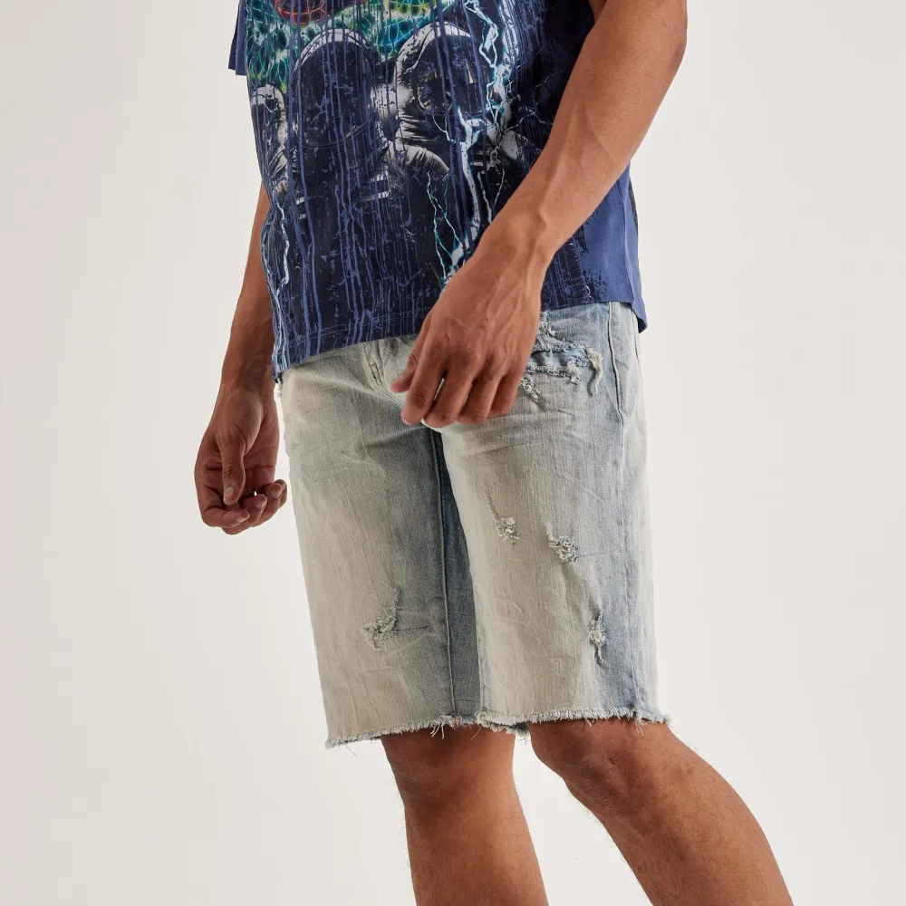 Streetwear Distressed Denim Shorts