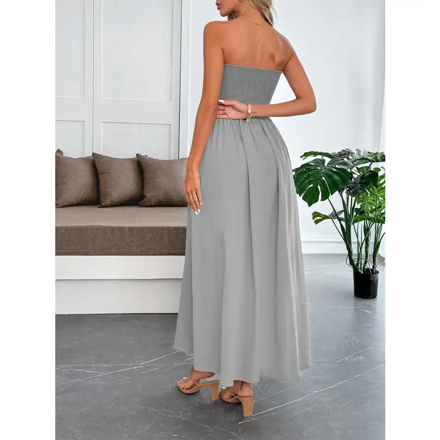 Smocked Tube Maxi Dress