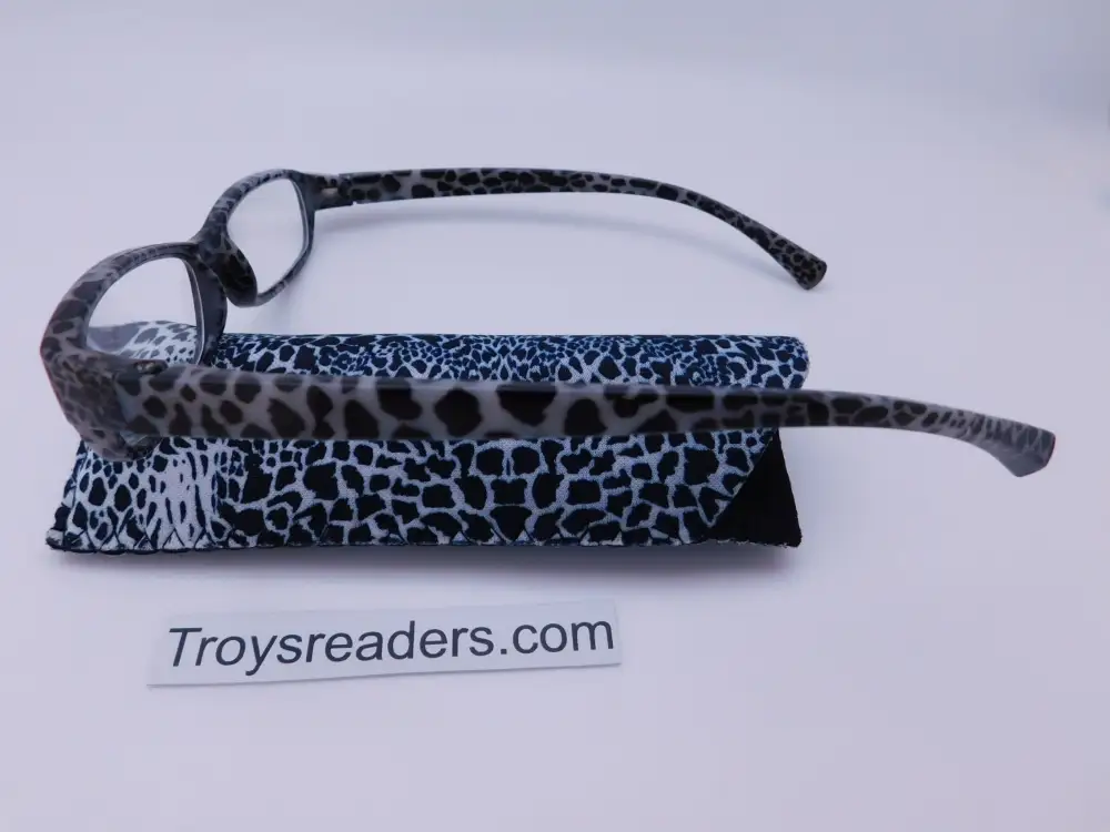 Animal Print Reading Glasses with Matching Case
