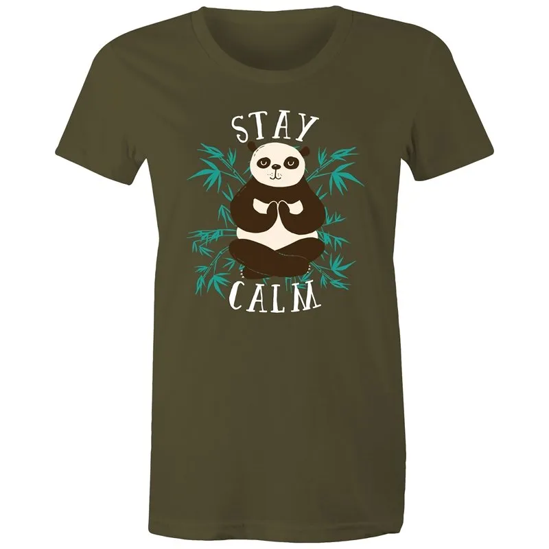 Yoga Stay Calm Panda T-Shirt