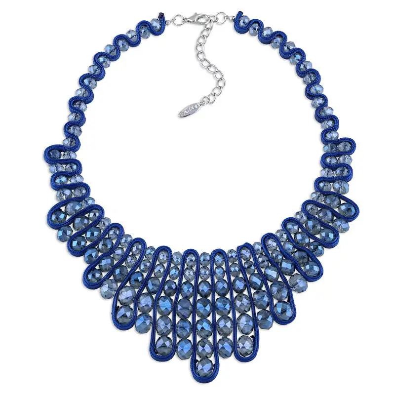 Crystal Bead Short Necklace
