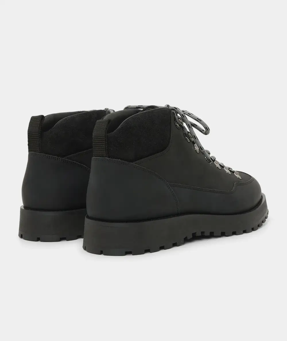 Distressed Leather Ankle Boots
