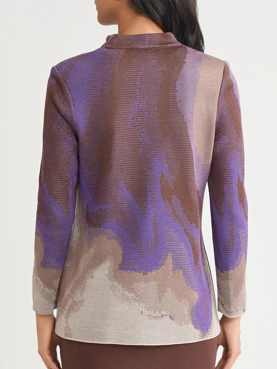 Medium To Long Jacquard Knitwear