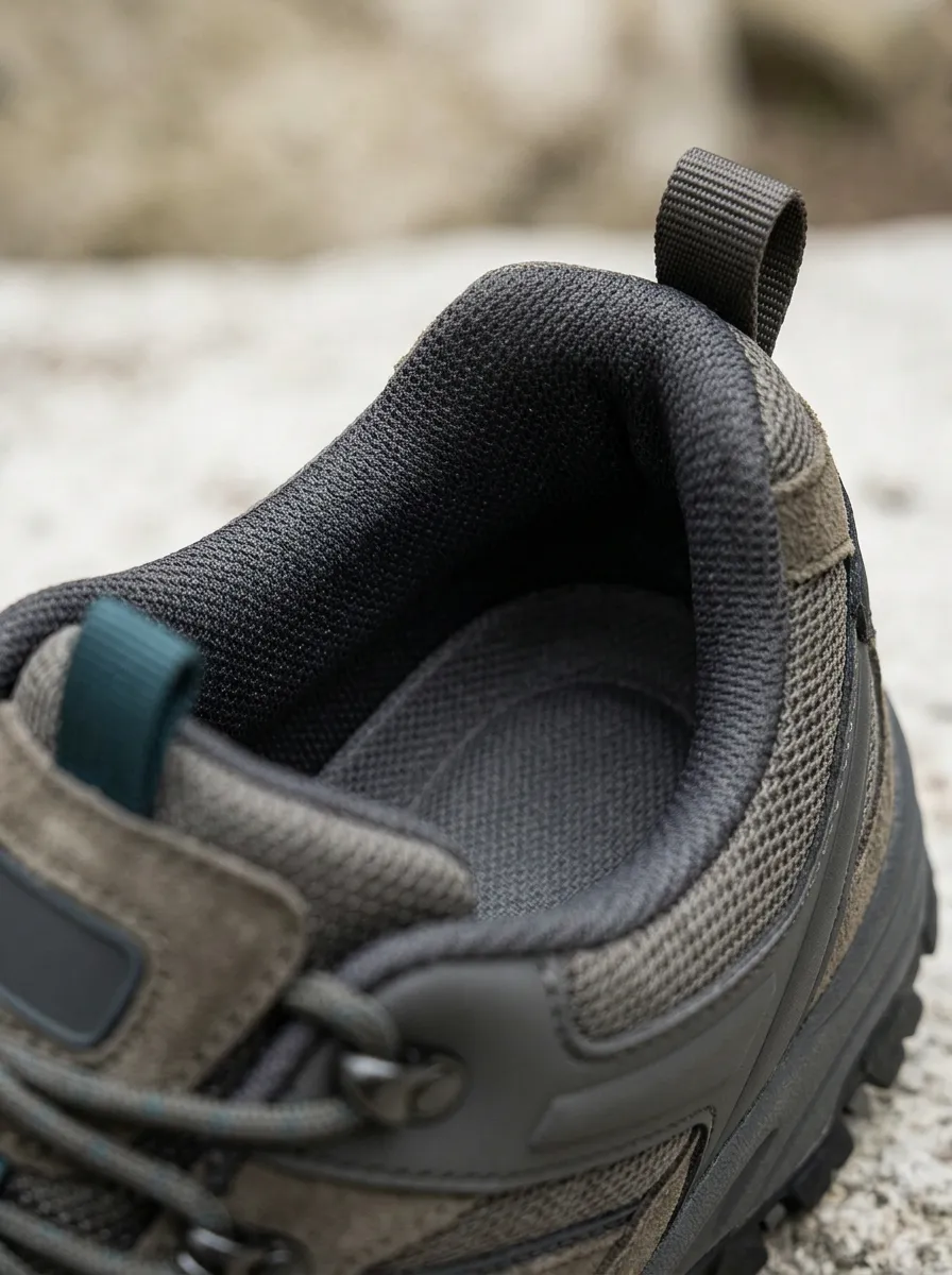 Men's Suede Mesh Trekking Outdoor Work Shoes