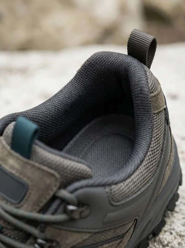 Men's Suede Mesh Trekking Outdoor Work Shoes