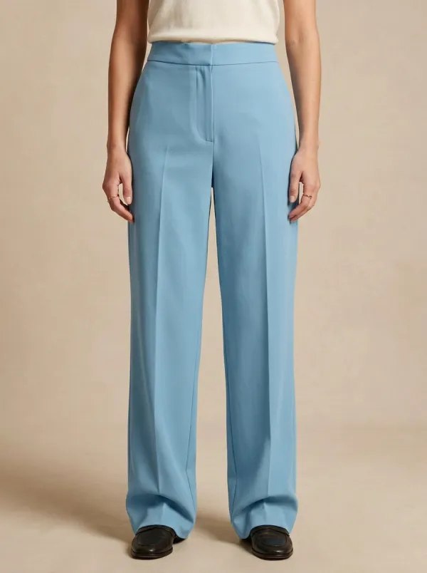 Smart Casual High Rise Wide Leg Trousers