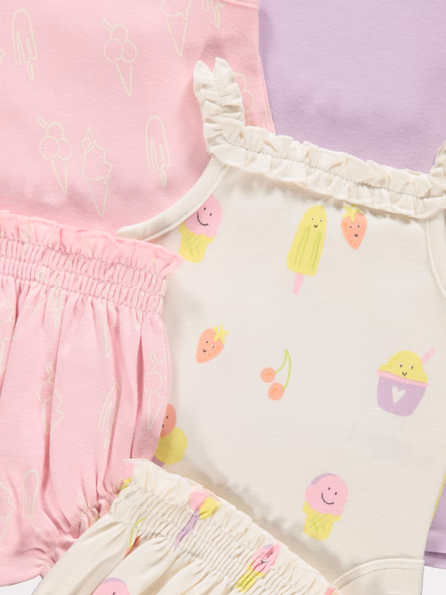 Ice Cream Sleeveless Bodysuits and Briefs 3 Pack detail 1
