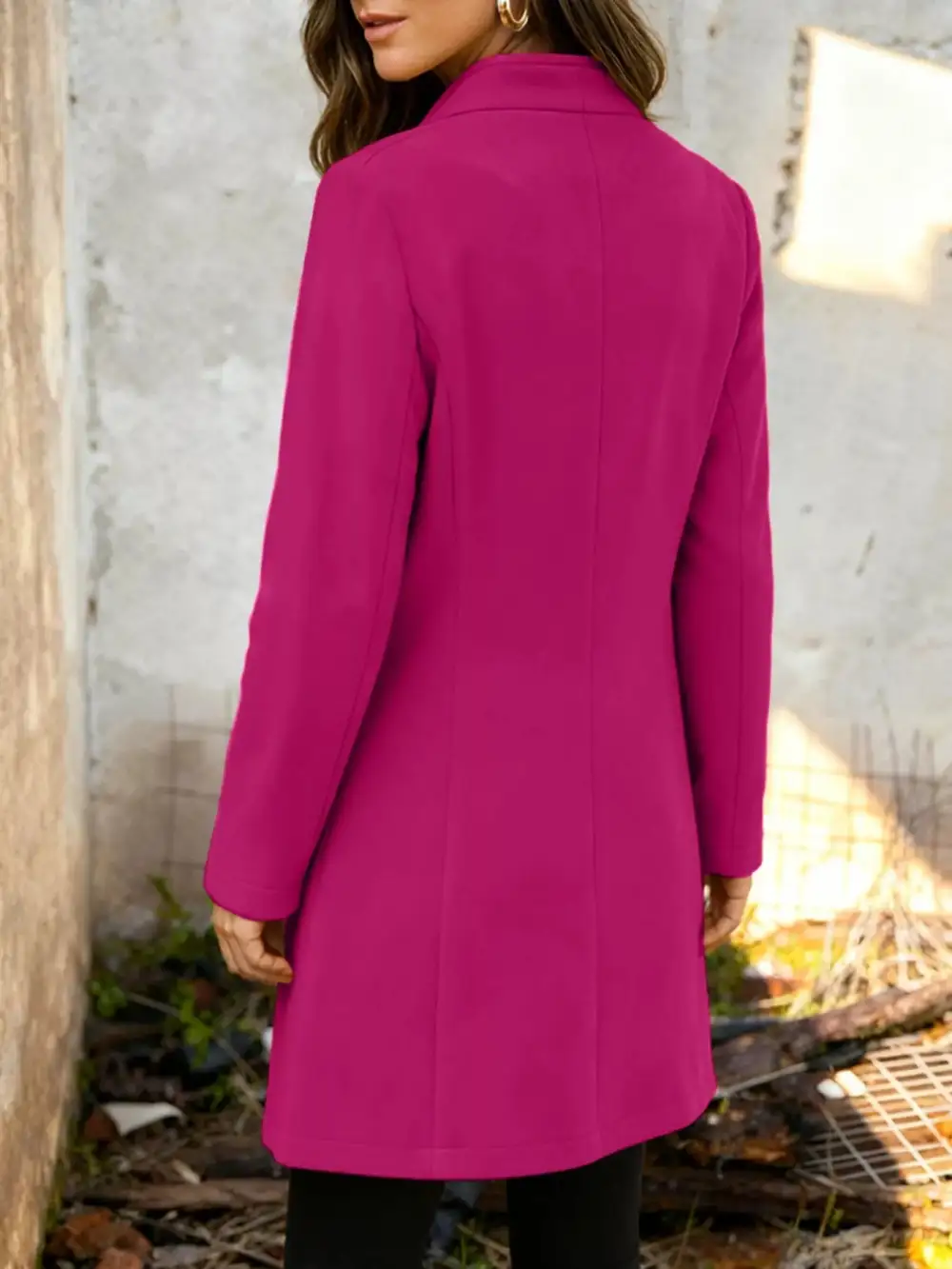 Button-down Longline Outerwear