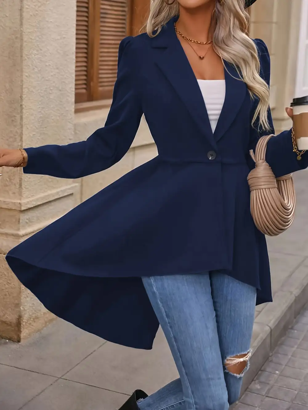 Flared Tailored Blazer