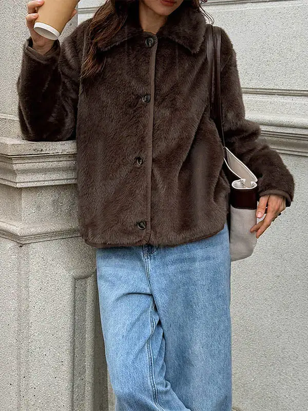 Button Front Jacket Relaxed Fit