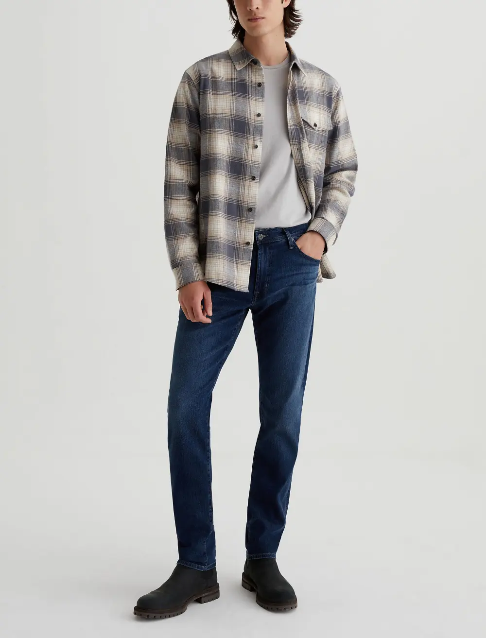 Men's Modern Slim Five Pocket Nylon Blend Jeans