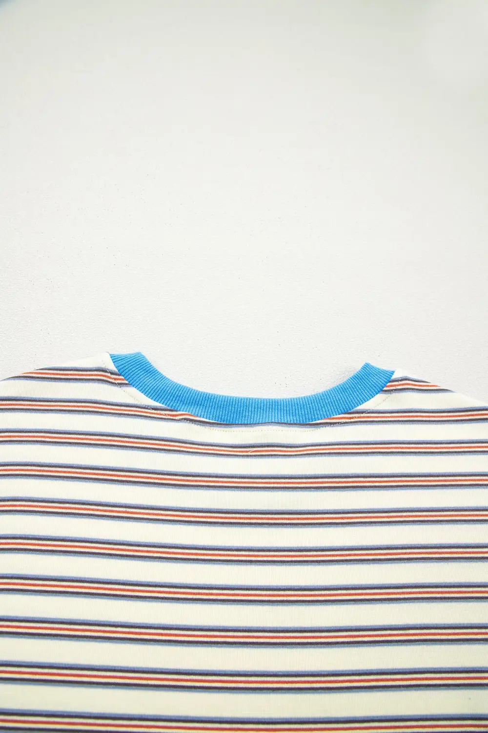Drape Striped Drop Shoulder Mini Dress