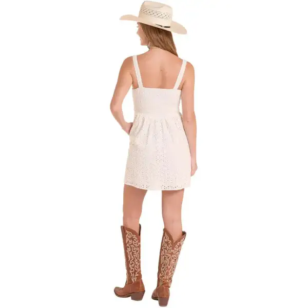 Classic Eyelet Everyday Mini Dress
