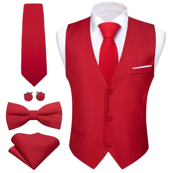 Refined V Neck Casual Formal Dress Vest