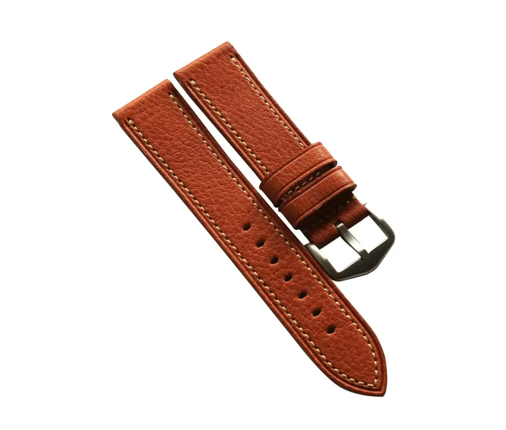 Quick-Release Smartwatch-Compatible Leather Watch Strap