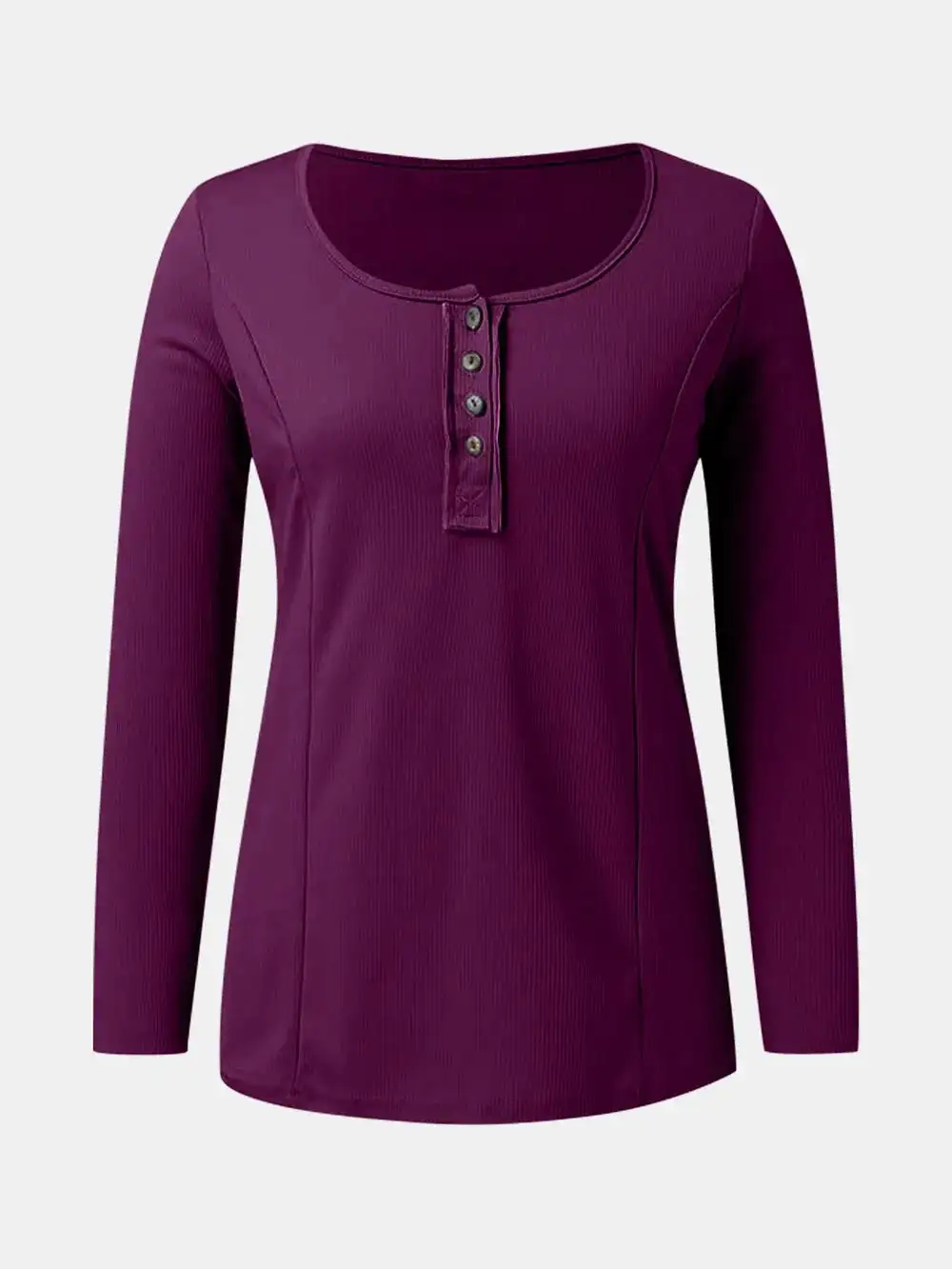 Scoop Neck Long Sleeve T-Shirt