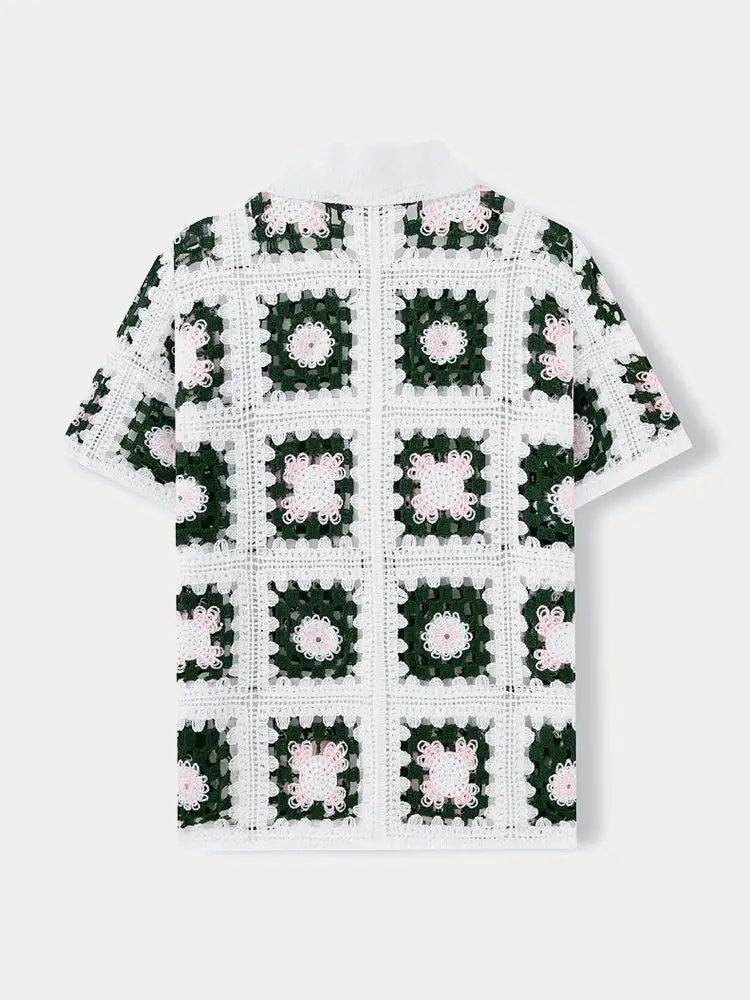 Open Stitch Utility Pocket Shirt