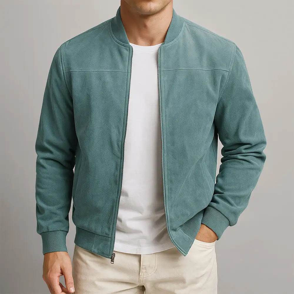 Suede Leather Slim Fit Jacket