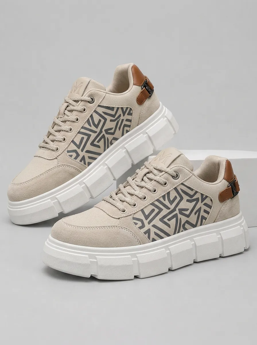 Men's Dynamic Geometric Pattern Patterned Casual Creative Skate Shoes