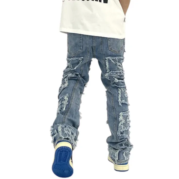 Men's Slim Fit Distressed Denim Jeans