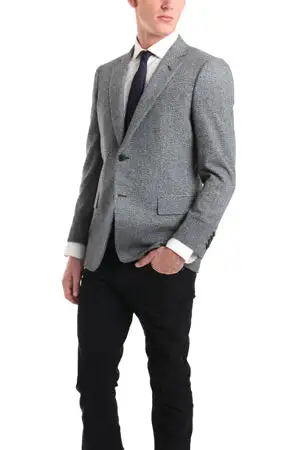 Wool Notch-Lapel Slim Jacket